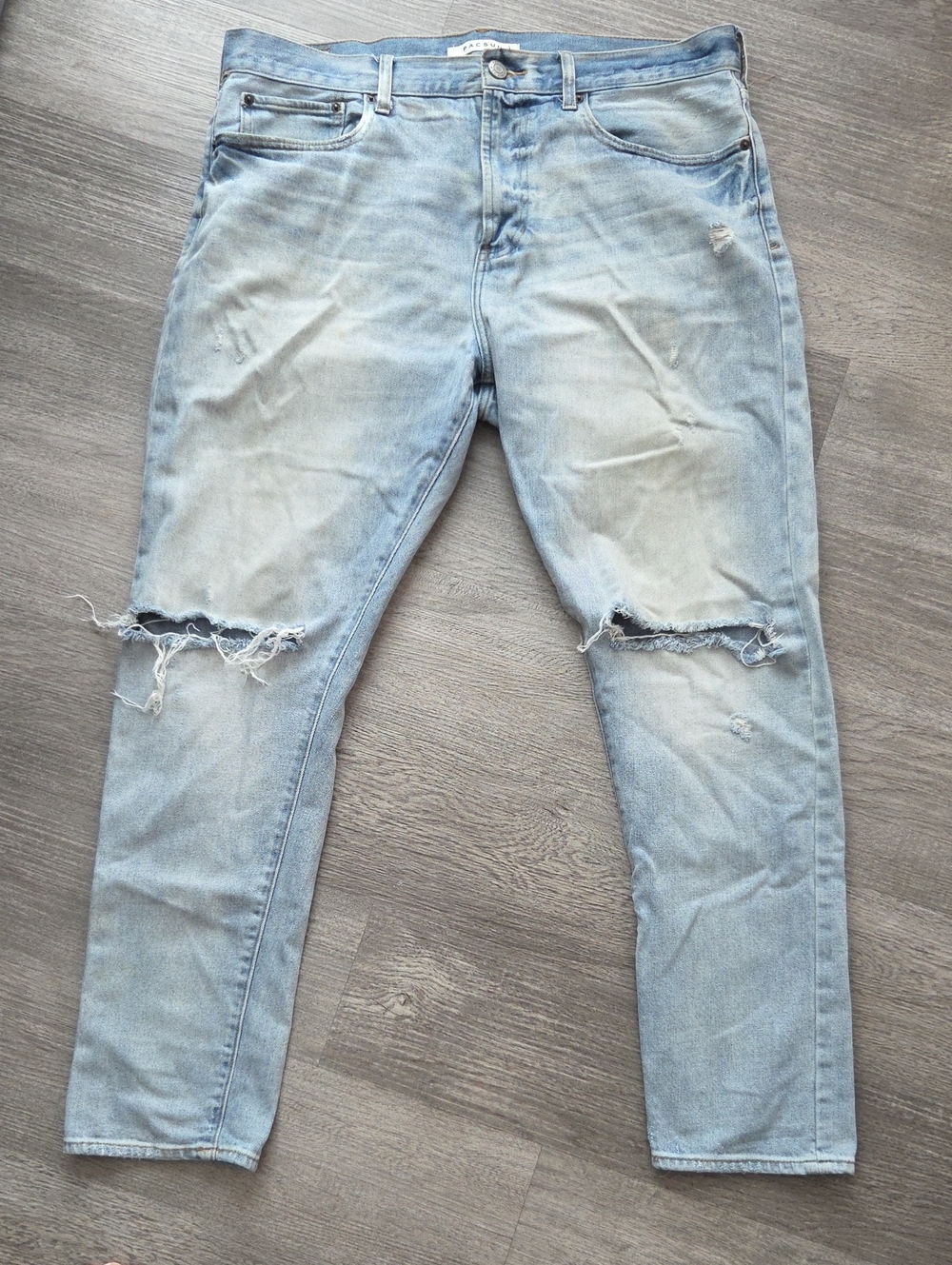 PAC SUN Light Blue Very Distressed Jeans 34x32 Slim taper